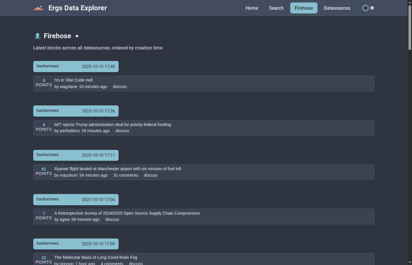 Firehose - Dark Theme