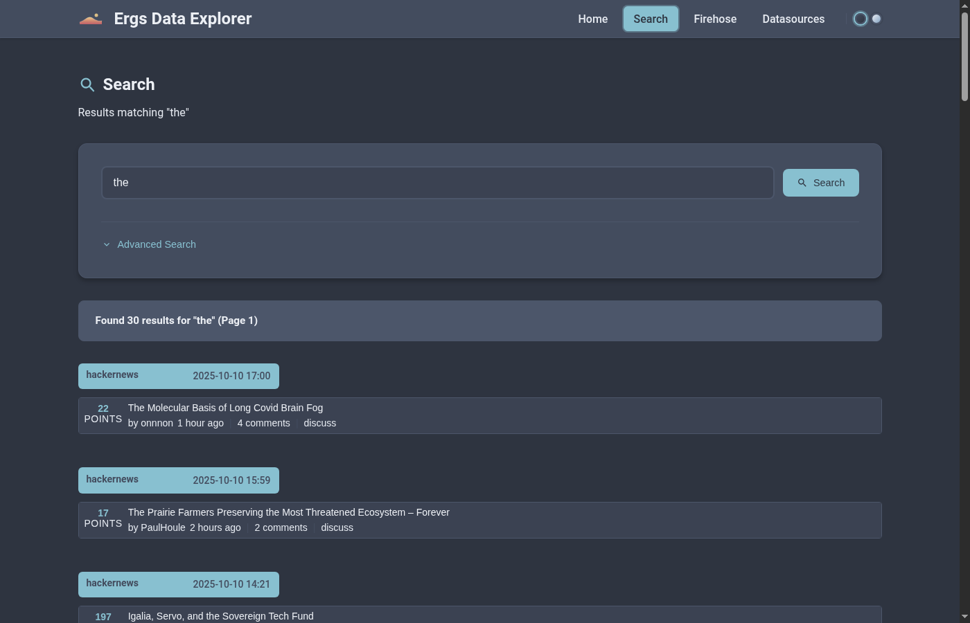 Search Query - Dark Theme